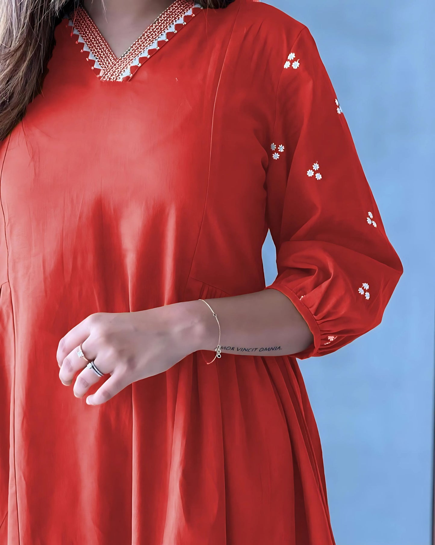 Mariyam Classic Solid Kurta Set- Gulabi Paridhan