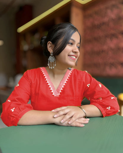 Mariyam Classic Solid Kurta Set- Gulabi Paridhan