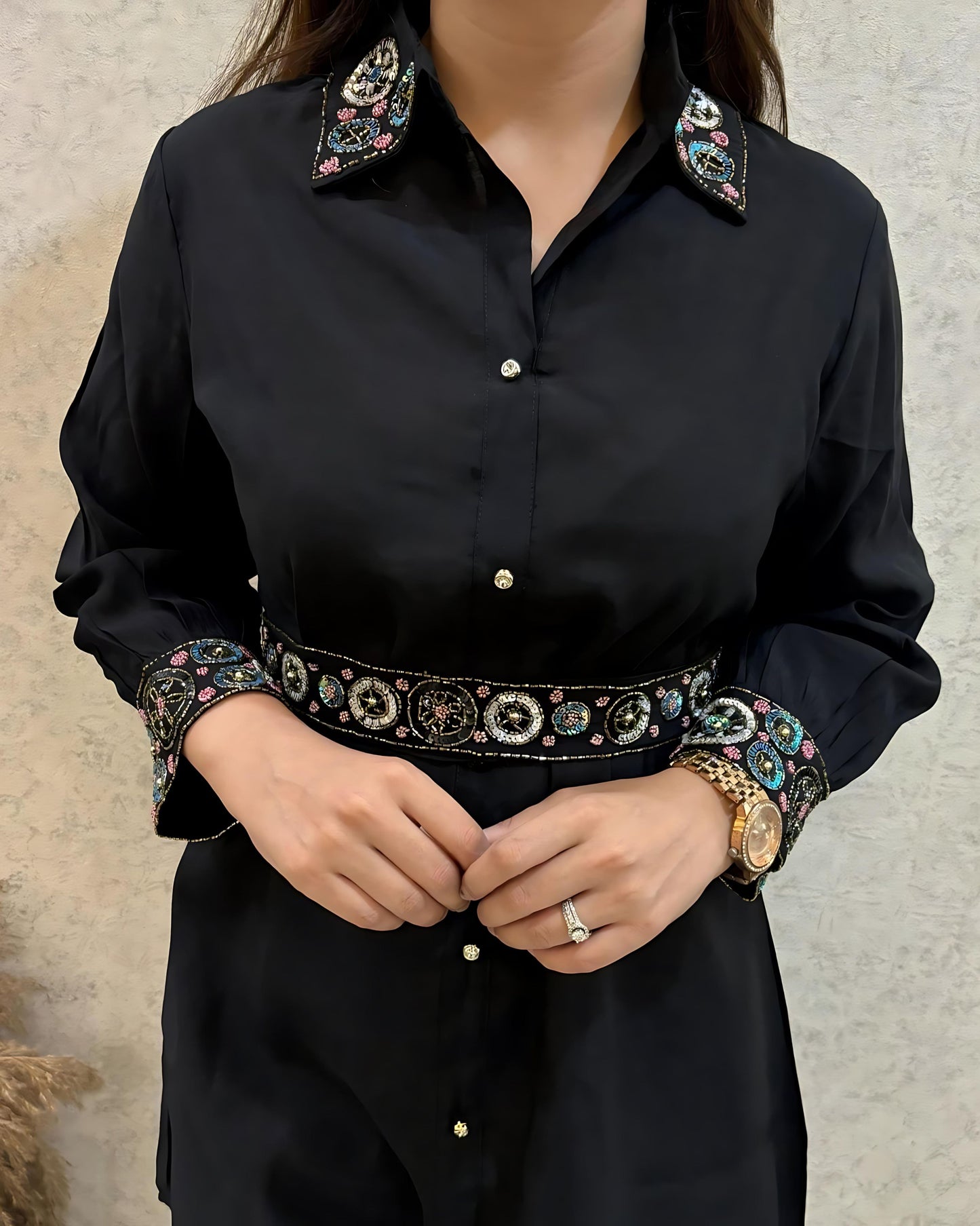Shruti Indo Western Party Wear Coord Dress- Gulabi Paridhan